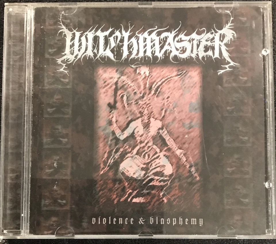 Witchmaster ‎– Violence & Blasphemy CD 2002 Dark Realm Records ‎– DRR007 - Imagem 1 de 3