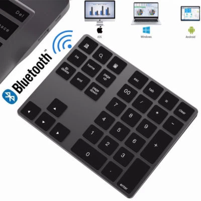 Wireless Bluetooth Number Pad Keypad Stylish Apple Magic Numeric for Mac Laptops - Image 1 of 4