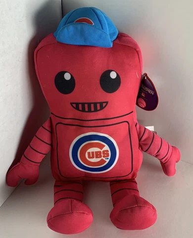 MLB Chicago Cubs Rallymen Kelly Toy 14" Inch Pink Robot Plush Baseball W/ Tags Cover