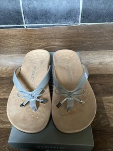 Vionic Rest Bella II WVN Synthetic Casual Slip-On Toe-Post Sandals Size UK 3 - Picture 1 of 6