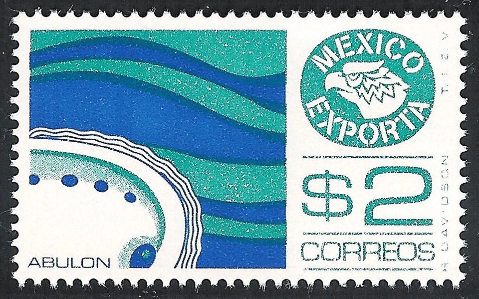 pe014 México Exporta MNH papel 1; Sc#1117 Mc#1493 Et#ex014, verde esmeralda Foto 1 de 1