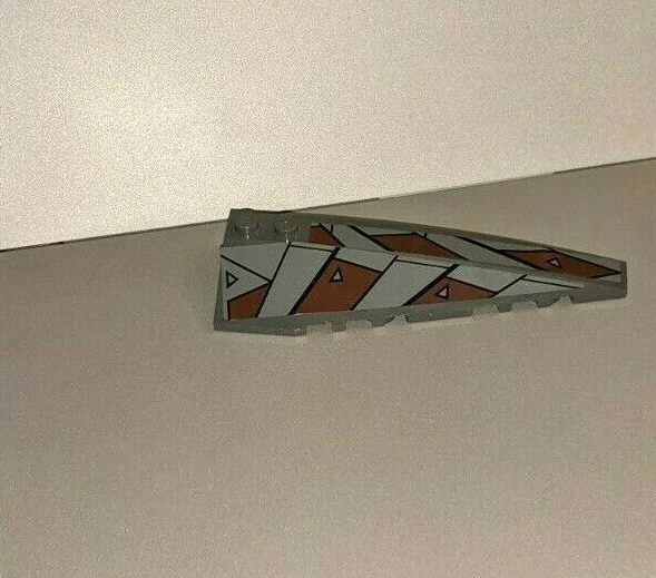 50956 Lego Right Slope Dark Gray with sticker 7957 - Image 1 of 1