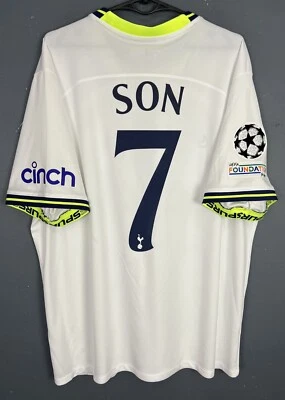 MEN TOTTENHAM HOTSPUR 2022/2023 SON #7 UEFA SOCCER FOOTBALL SHIRT JERSEY SIZE XL - Image 1 of 4