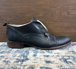 Freebird By Steven "Mabel" Navy Blue/Grey Distressed Leather Shoes Womens Sz 9 - Picture 1 of 15