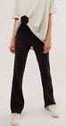 Nwot Free People Fp One Ona Floral Lace Flare Black Pant Sz M