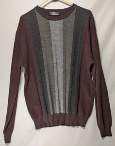 Montechiaro Crewneck Pullover Merino Wool Acrylic Blend Sweater Size Large Italy - Picture 1 of 6