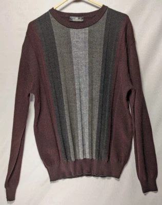 Montechiaro Crewneck Pullover Merino Wool Acrylic Blend Sweater Size Large Italy - Image 1 of 4