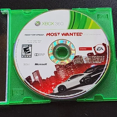Need for Speed Most Wanted 2012 ed Xbox 360 Loose Disc - Tested and Working - Image 1 of 4