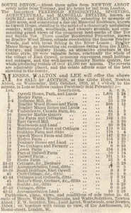 Ogwell & Bradley Manor Estates 1909 Newton Abbot en venta Devon - Imagen 1 de 1