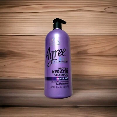 Agree PRO Repairing PROTEIN KERATIN Shampoo 32 OZ Pump COLOR-SAFE Parabrn-Free - Image 1 of 2
