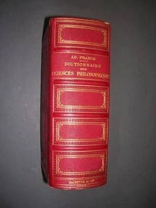 Philosophie A.D Franck Wörterbuch der philosophischen Wissenschaften 1875 gut gebunden - Bild 1 von 5