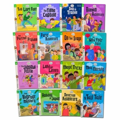 Biff, Chip and Kipper Stage 4 Read with Oxford: 5+: 16 Books Collection Set Pack - Image 1 of 2