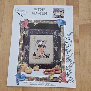 Witchie Renabest Twisted Threads HALLOWEEN Cross Stitch Pattern - Picture 1 of 7