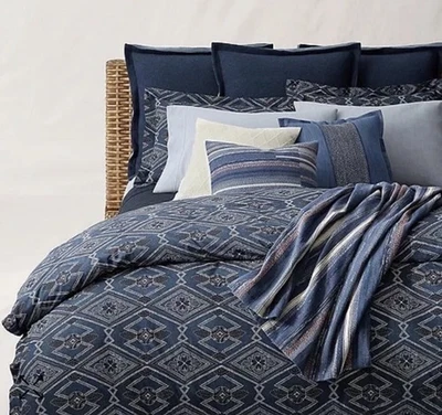Ralph Lauren Home Francois полный королева пододеяльник темно-синий 100% хлопок новый $375 - Изображение 1 из 4