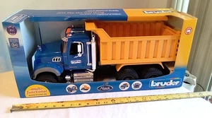 New in Box Huge 20" BRUDER Big MACK TRUCK Dump  Truck Toy New Sealed In Box - Picture 1 of 17