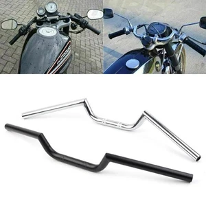 Motorcycle 7/8" Universal Clubman Handlebars Handle Bars Fit Cafe Racer Bobber - Picture 1 of 12