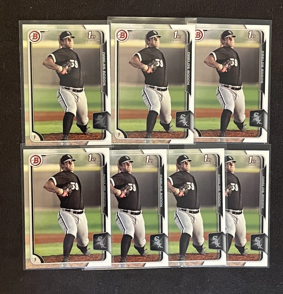 Lote de cartas (7) Carlos Rodon 2015 Bowman #BP-150 (RC) - Imagem 1 de 1