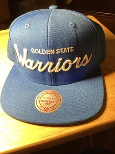 Golden State Warriors NBA Snapback Mitchell & Ness grau blau verstellbar Mütze gebraucht - Bild 1 von 12