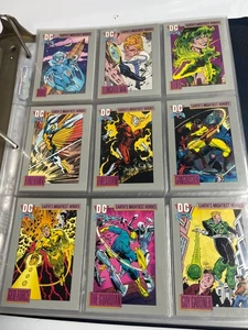 1993 DC Comics Cosmic Teams Complete Trading Card Set Binder Lobo Darkseid NM - Picture 1 of 24