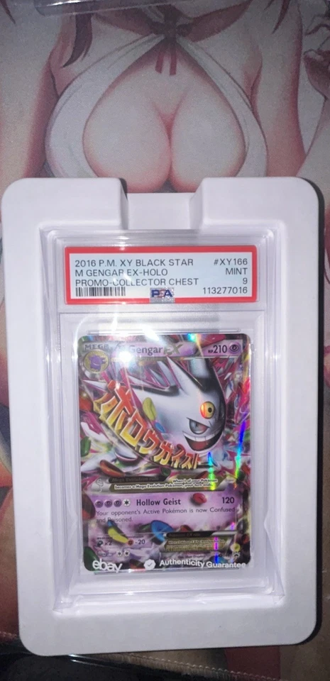 PSA 9 Mega Gengar EX XY166 Black Star Promo Pokemon Card - SHIPS FAST - Image 1 of 1