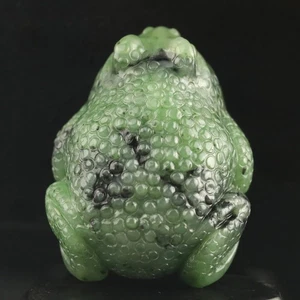 China Natural hetian Jade Hand Carved Statue frog jin chan pendant j - Picture 1 of 7