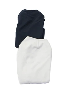 Keepsake Womens Crepe Mock Neck Sleeveless Blouses Tops Blue White Size S LOT 2 - Picture 1 of 5