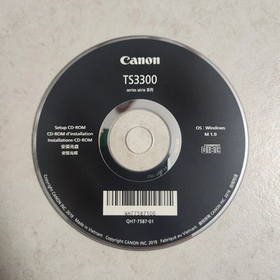 Canon PIXMA TS3300 Series Setup Software CD (PC; 2019) #2350 - Image 1 of 2