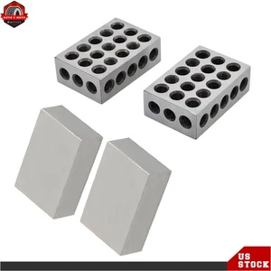 1 Matched Pair 123 Block Set No Hole & 1-2-3 Block Set 23 Holes 1" × 2" × 3" - Picture 1 of 10
