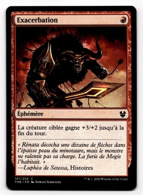 MTG Infuriate (141/254) Theros Beyond Death French Exacerbation - Image 1 of 2