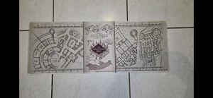 Harry Potter Marauder’s Map Desk Mat Magical Hogwarts Map Mouse Pad Giant Size - Picture 1 of 1