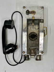 Telefono da parete vintage marittimo in alluminio per recupero nave - Made in... - Zdjęcie 1 z 12
