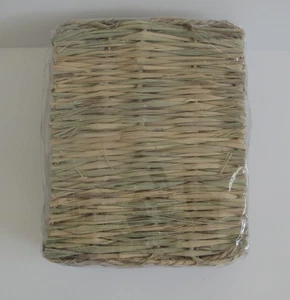 Small Animal Natural Straw Woven Grass Mat 11" x 8", Pack of 6 - Picture 1 of 2