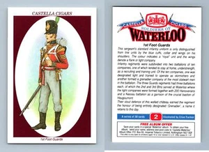 1st Foot Guards #2 Soldiers Of Waterloo 1995 Castella Cigarette Card - Picture 1 of 1