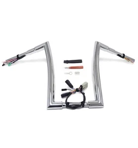 Chrome 12" Prewired Handlebar 1.5" 32mm For 2008-2013 Harley Road Glide - Bild 1 von 10