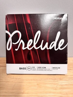 D'Addario Prelude Bass String Set, 1/2 Scale, Medium Tension, J610 - Image 1 of 2