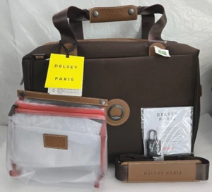 Delsey Paris Chatelet Air 2.0 Weekender Travel Small 11.75" x 18.5" x8.75" Brown - Picture 1 of 9