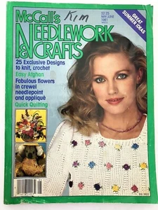 McCall's Needlwork & Crafts May June 1981 Crochet Kniitting Crewel Baby Afghans - Picture 1 of 12