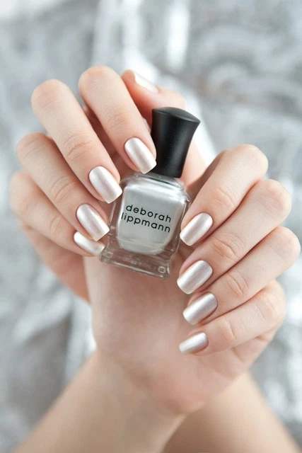 NEW! Deborah Lippmann LET IT SNOW Nail Polish Pearly snow glitter for Christmas - Image 1 of 1