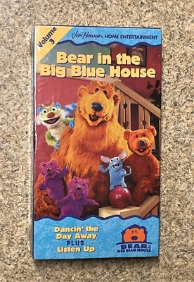 Bear In The Big Blue House-Dancin’ The Day Away/Listen Up VOL #3 NEW SEALED - Image 1 of 4