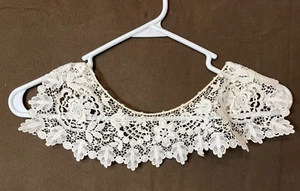 Antiguo collar de encaje eduardiano - Imagen 1 de 5