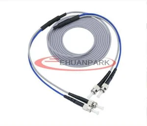20M Armored Cable Fiber Optic Patch Cord ST-ST Pigtail Multi-Mode Cables Duplex - Picture 1 of 5