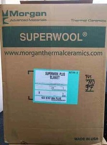 2" SuperWool Plus 6x24" Ceramic Fiber Blanket ALTERNATIVE Thermal Ceramics 2192F - Picture 1 of 10