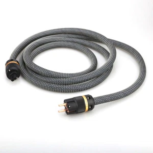 Plug Optional High End 10AWG HiFi Audio 5N Copper Power Cable Figure 8 Connector - Picture 1 of 6