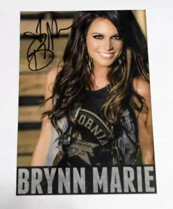 Brynn Marie Hand Signed 6x4 Promotional card Auto - Contemporary Country Music - Picture 1 of 2