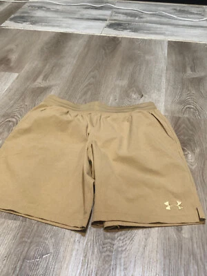 Pantalones Cortos de Gimnasio Under Armour Para Hombre Uso Activo Entrenamiento Bronceado Marrón Claro Caqui Pequeño S Foto 1 de 4
