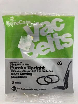 Home Care Vacuum Cleaner Belt 2 pk Style 1100 Eureka Upright & MOST Sew Machine  - Image 1 of 2