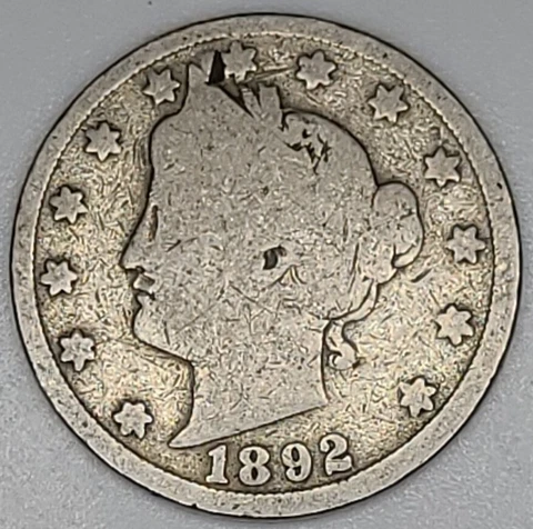 1892 Liberty Head V Nickel Cover