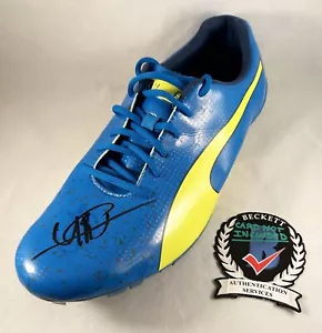 Usain Bolt Signed Puma Cleat Spike Olympics Gold Medalist Beckett BAS COA - Picture 1 of 1