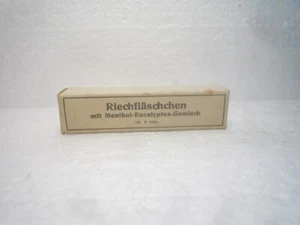 ANTIK VERPACKUNG RIECHFLÄSCHCHEN MENTHOL - EUCALYPTUS - GEMISCH 1930iger - Bild 1 von 8
