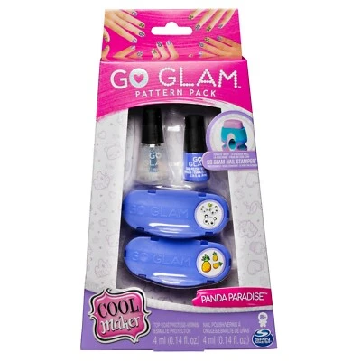 Cool Maker, GO GLAM Nail Stamper Refill Fashion Pack - Panda Paradise Paquete de 2  Foto 1 de 4
